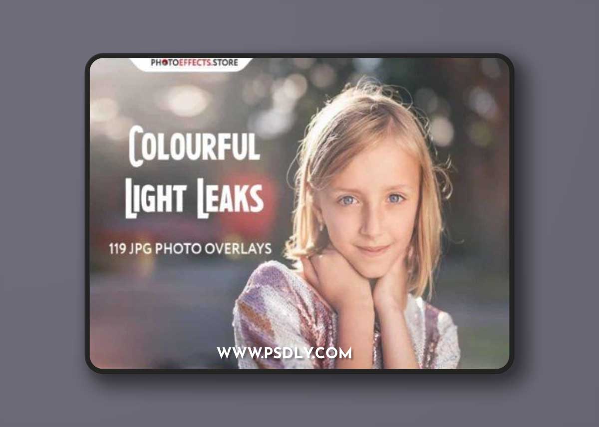 119 Colorful Light Leaks Photo Overlays