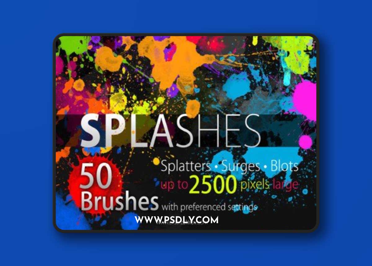 50 HQ SPLASHES Brushes for Photoshop