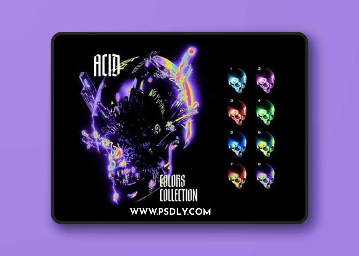 Acid Colors Photo Effects Collection