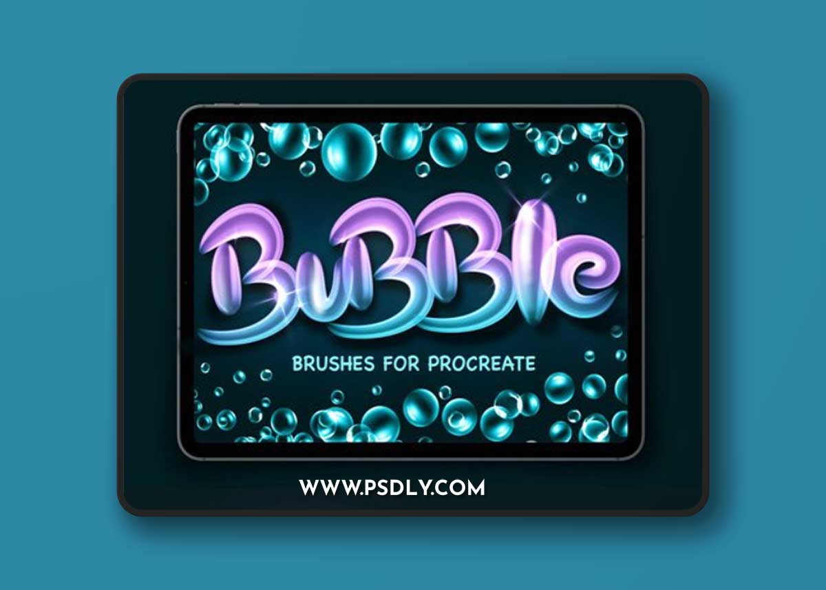 Bubble Lettering Brushes for Procreate