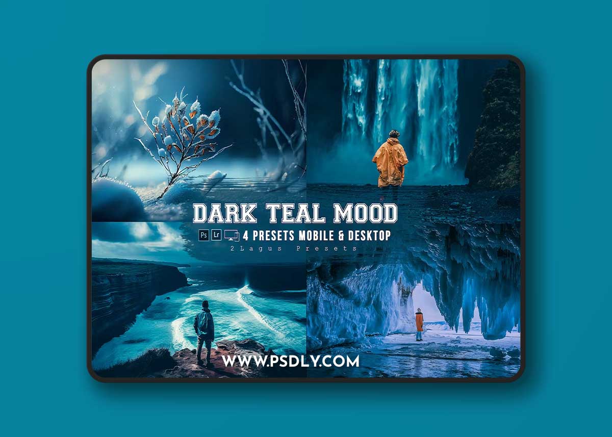 Dark Teal Mood Lightroom Presets Mobile & Desktop TAG59RC