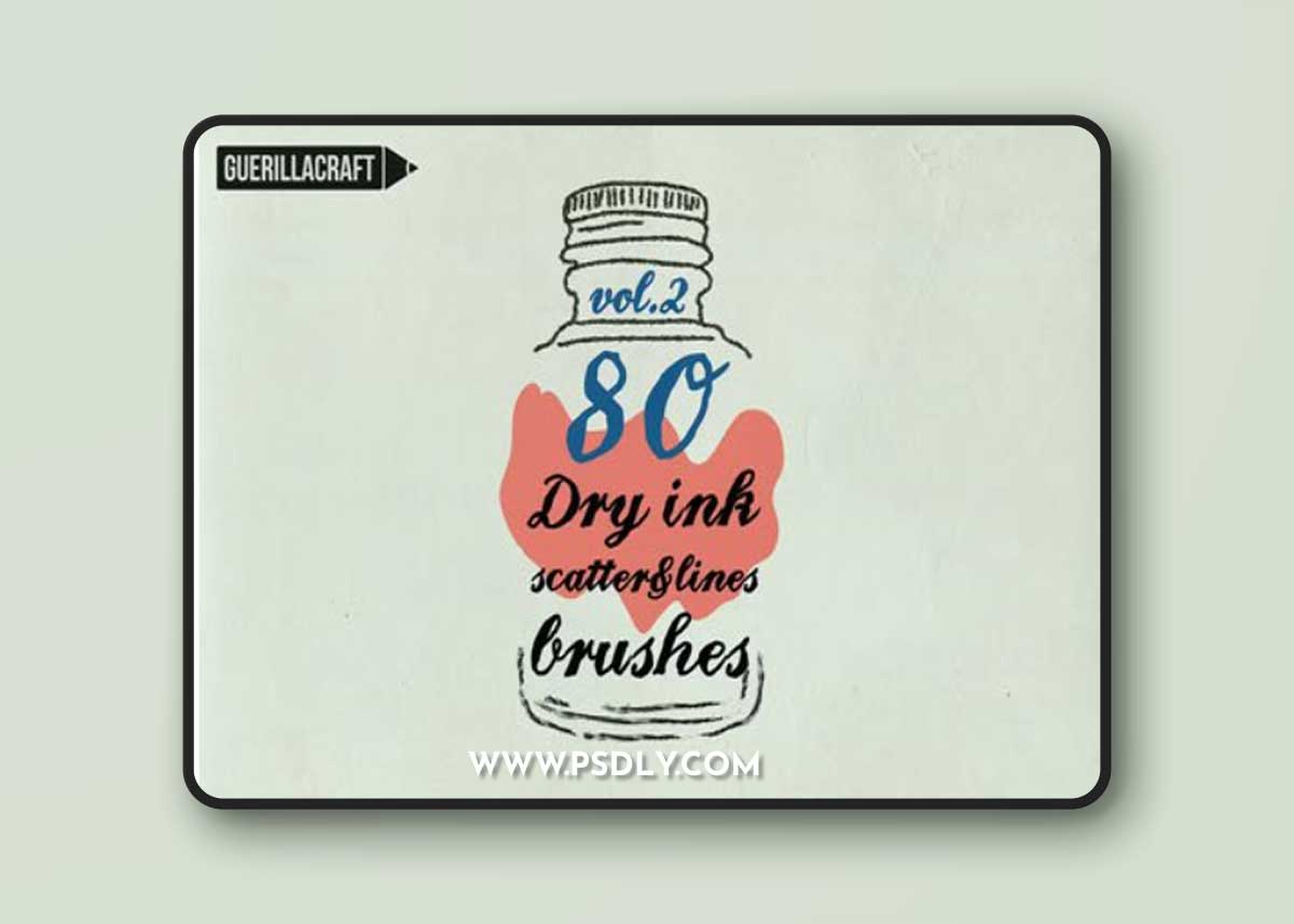 Dry Ink Brushes V.2 for Illustrator
