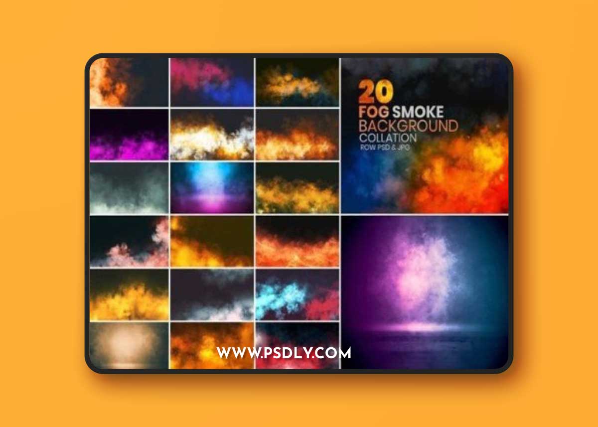 Fog Smoke Background Collation (PSD&JPG)