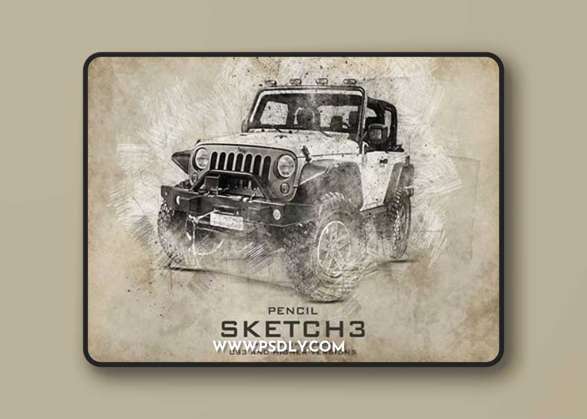 Pencil Sketch 3 Photoshop Action