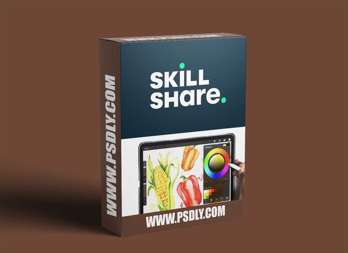 Vibrant Watercolor Veggie Illustrations in Procreate