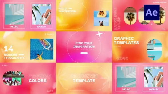 Videohive Colorful Animation Typography 48055667