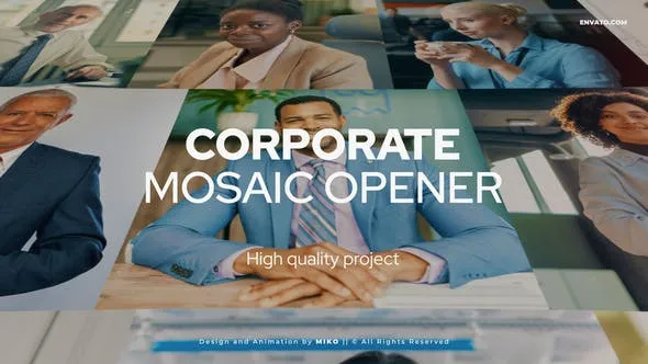 Videohive Corporate Mosaic Opener 48066603