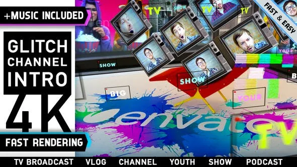 Videohive Crazy Podcast Show Intro 24722708