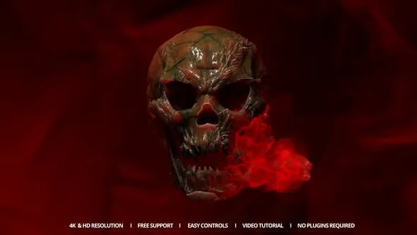 Videohive Cursed Skull Reveal 48172857