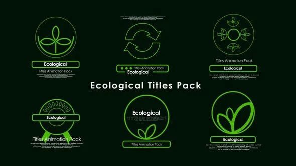 Videohive Ecological Titles 48041349