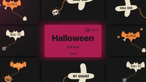 Videohive Halloween Call Outs Vol. 04 48261357