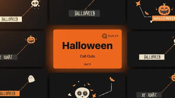 Videohive Halloween Call Outs Vol. 11 48290655