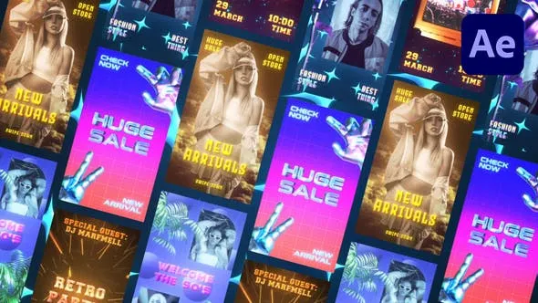 Videohive Retro Airbrush Stories 48080868