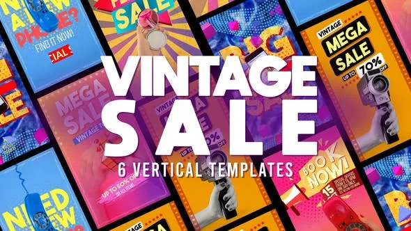 Videohive Vintage Sales Stories 47821724