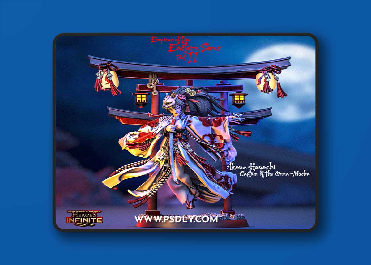 Akane Hayashi, Captain of the Onna-Musha – 3D Print Model