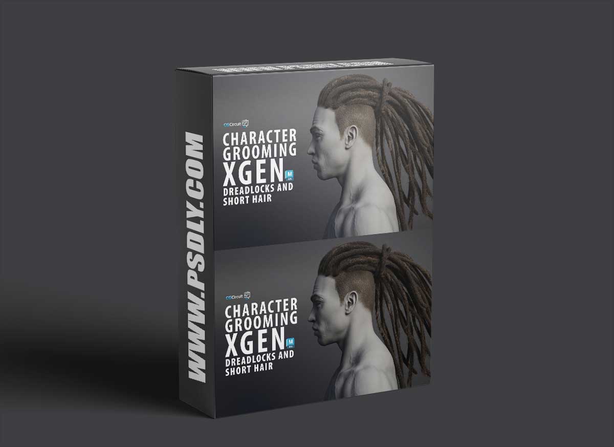 CGCircuit – Creating Realistic Grooming using Xgen in Maya: Dreadlocks, Shorthair, Eyelashes and Eyebrows