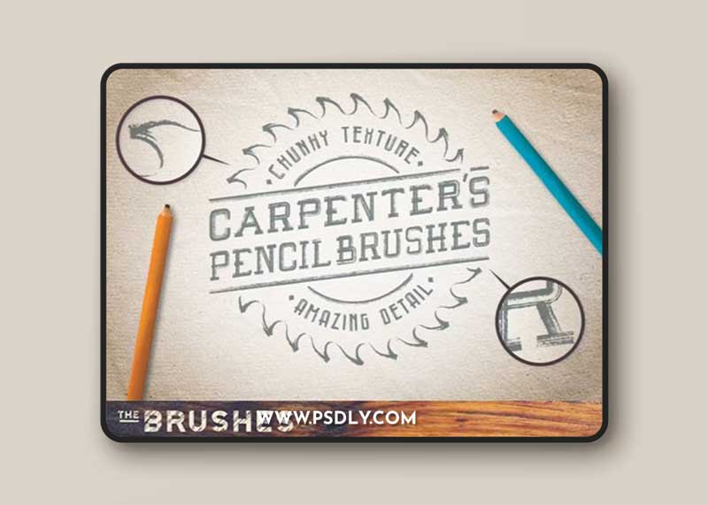 Carpenter's Pencil Brushes for Illustrator