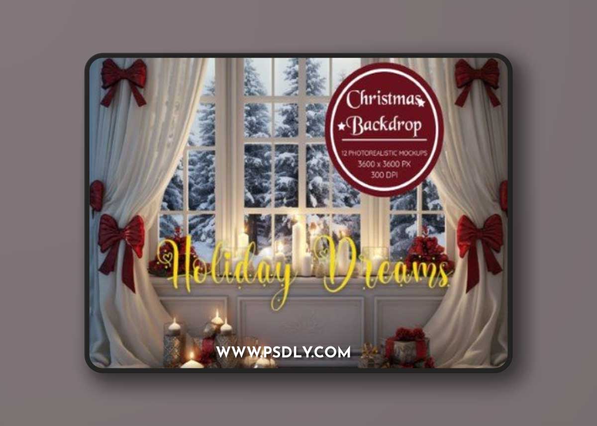 Christmas Backdrop - Holiday Dreams