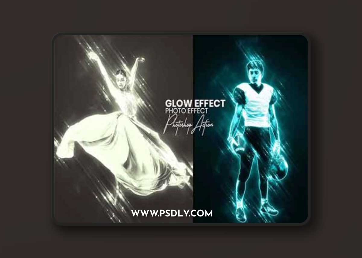 Glow Effect in Photoshop Action