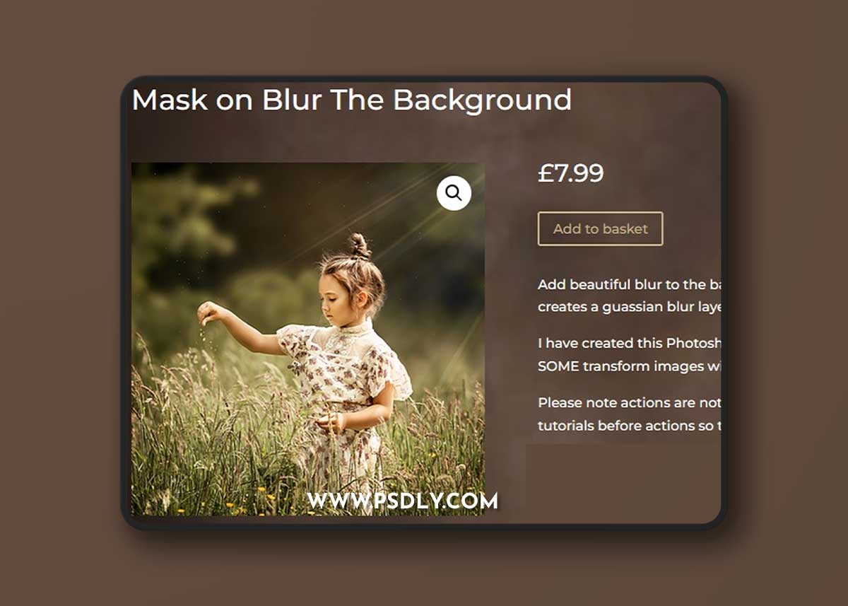 Sweet Soul Studio: Blur the Background