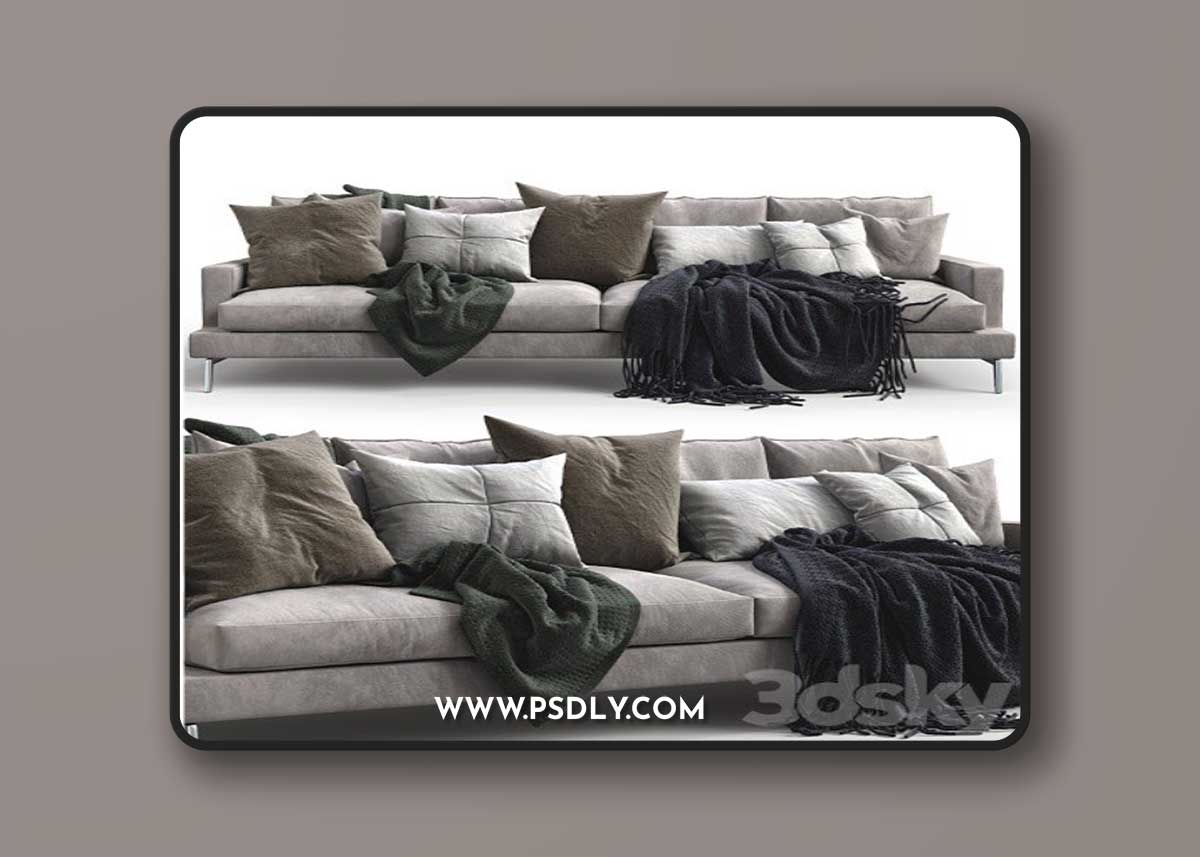 Verzelloni Sofa Larsen 3D Model