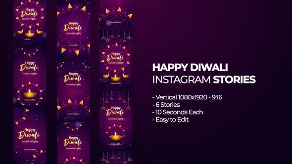Videohive Happy Diwali Instagram Stories 48875724