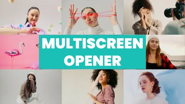 Videohive Rhythmic Multiscreen Dynamic Opener & Split Screen Slideshow 48896160