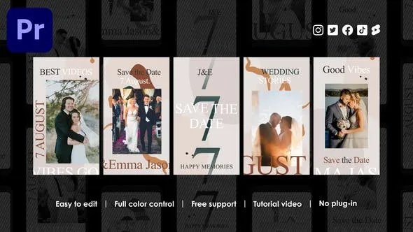 Videohive Vintage Wedding Instagram Reels 48695013