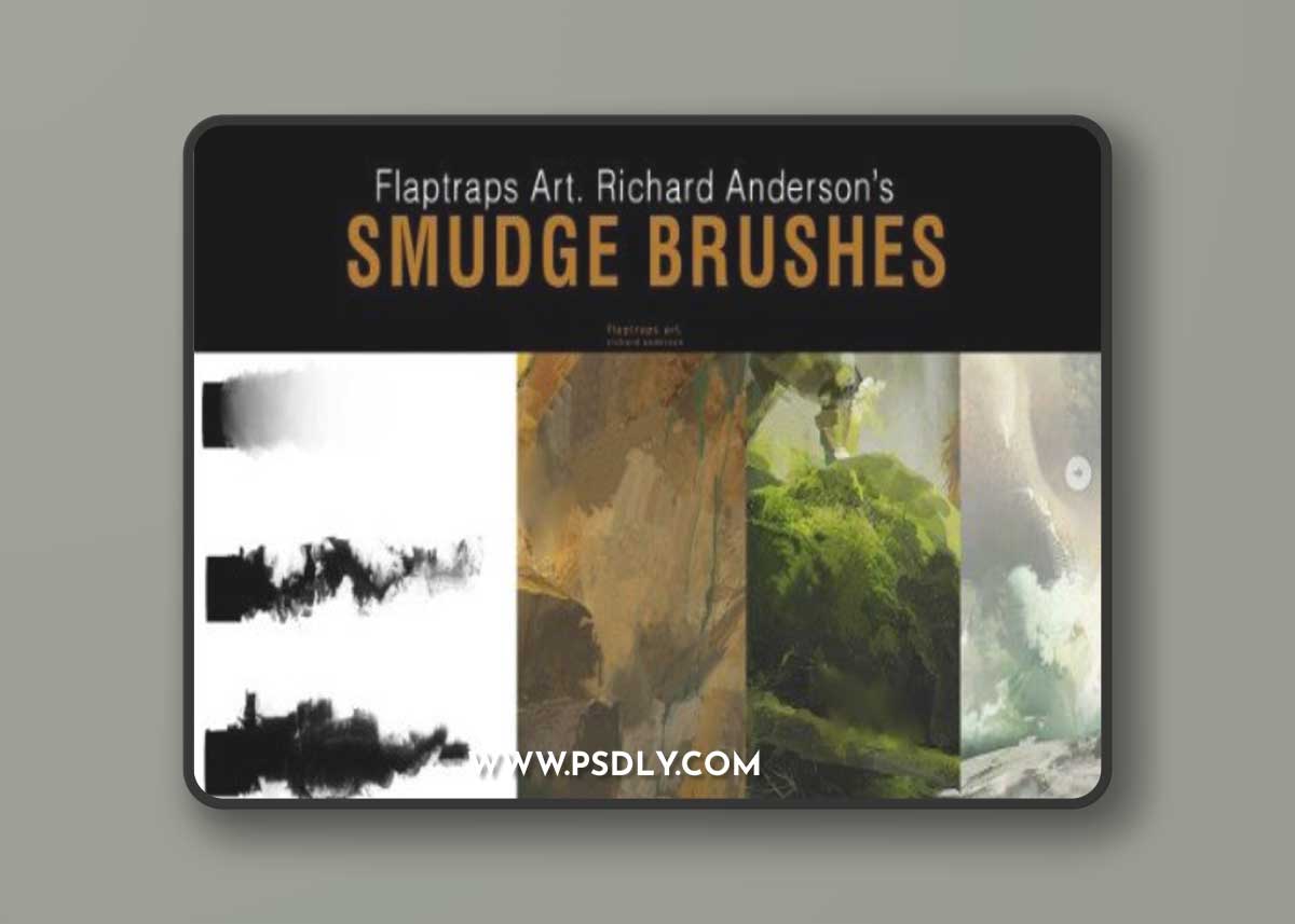 Artstation - Richard Anderson - Flaptraps Art Smudge Brushes - Photoshop