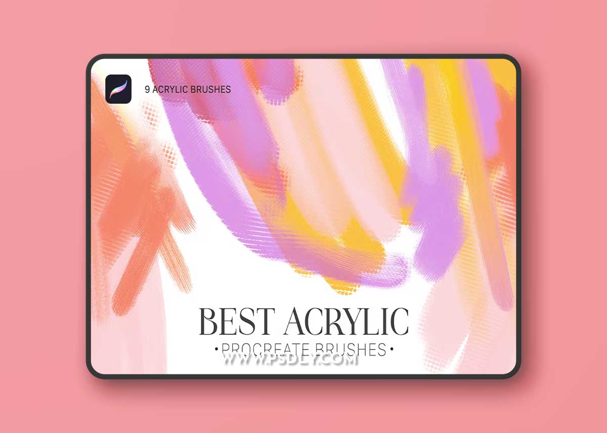 Best Acrylic Procreate Brushes FFLDRKL