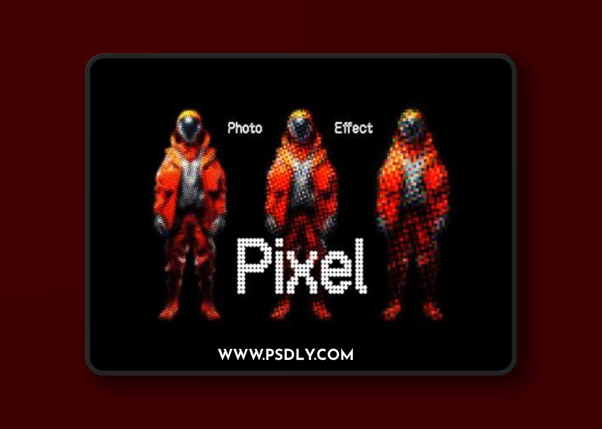 Colorful Pixels Photo Effect