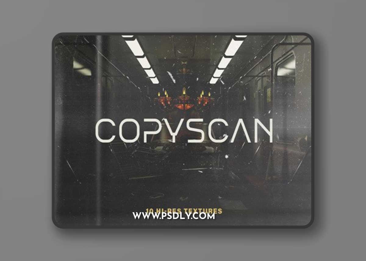 Copyscan - 10 Hi-Res Overlays for Photoshop & Illustrator