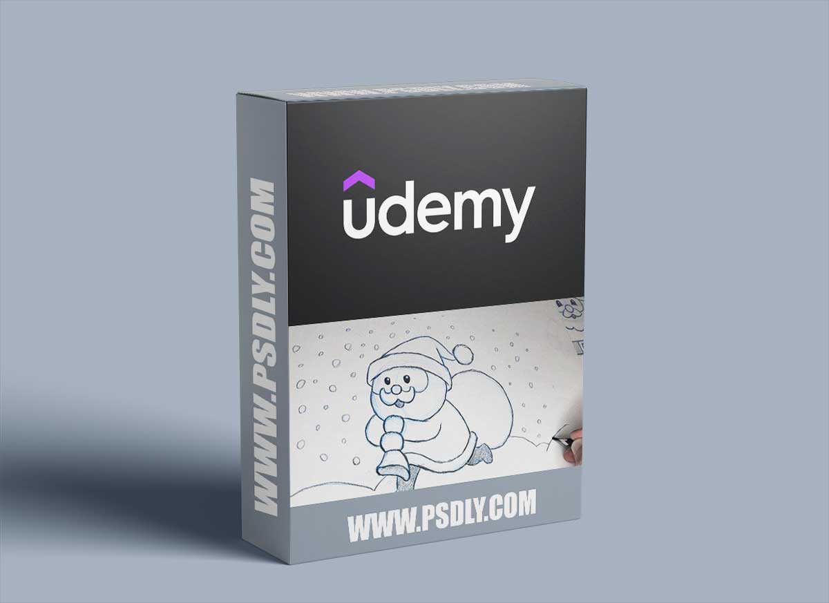 Easy Drawing: Three Little Santas