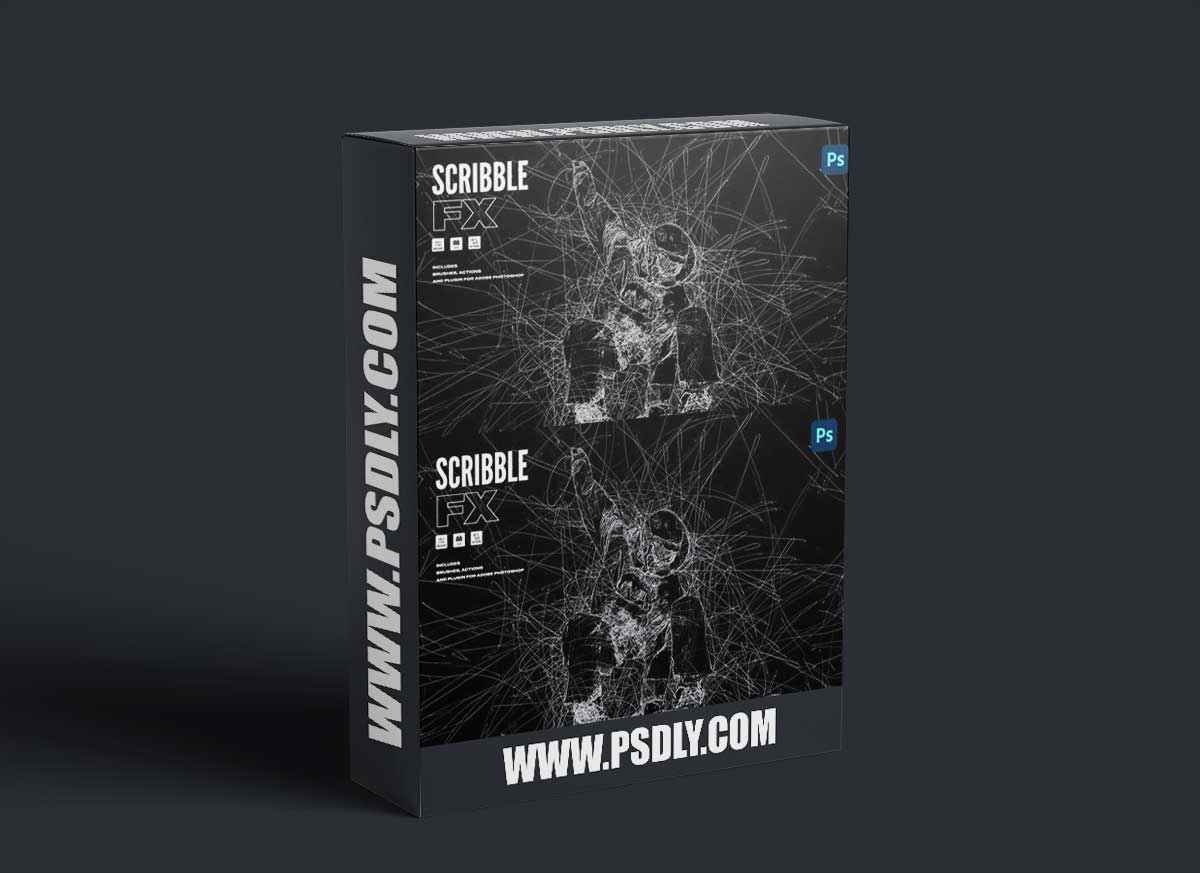 Pencil Scribble FX Photoshop Plugin CQ8M3TV