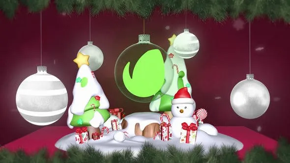 Videohive Christmas Card Intro 49345402