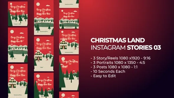 Videohive Christmas Land Instagram Stories 03 49483957