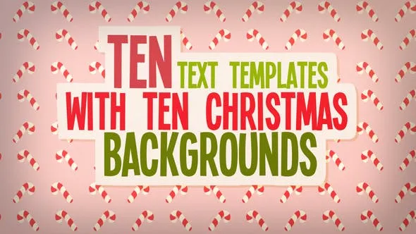 Videohive Christmas Text And Backgrounds 49375573