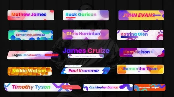 Videohive Gradient Shape Lower Third 49171574