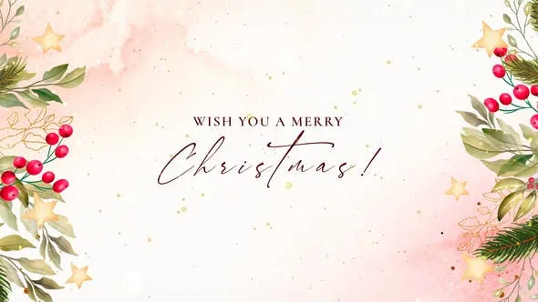 Videohive Happy Christmas & New Year Wishes 49523261