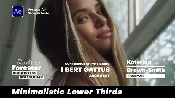 Videohive Minimalistic Lower Thirds 49372101