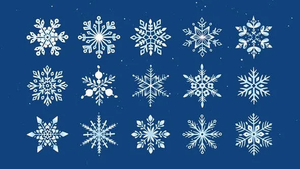 Videohive Snowflake Icon Animations 49197267