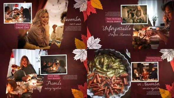 Videohive Thanksgiving Day Slideshow 48981186