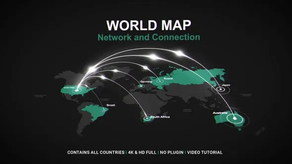 Videohive World Map - Network V2 49007566