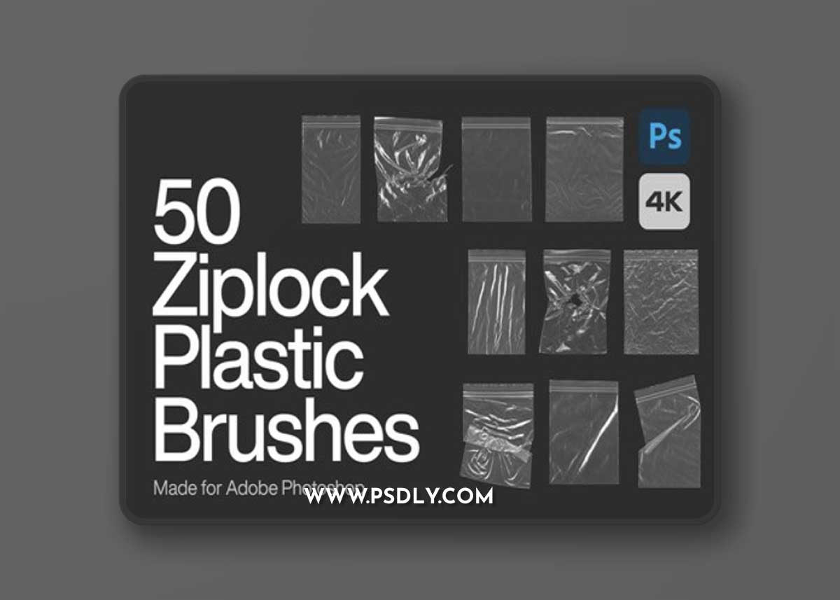 Ziplock Plastic Brushes for Photoshop