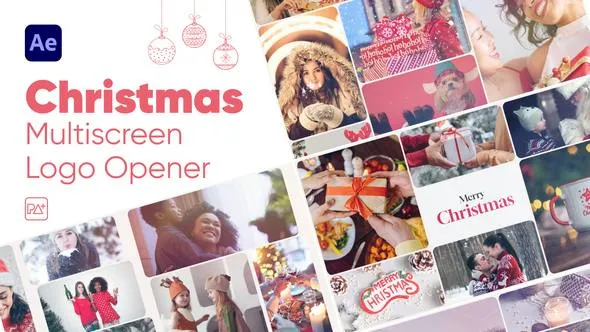 Videohive Christmas Multiscreen Logo Opener 49000344
