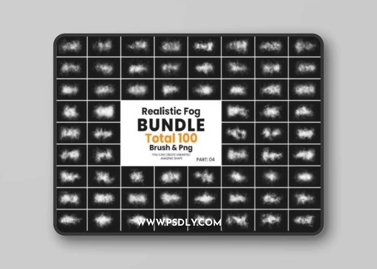 100 Realistic Fog Brush and Png