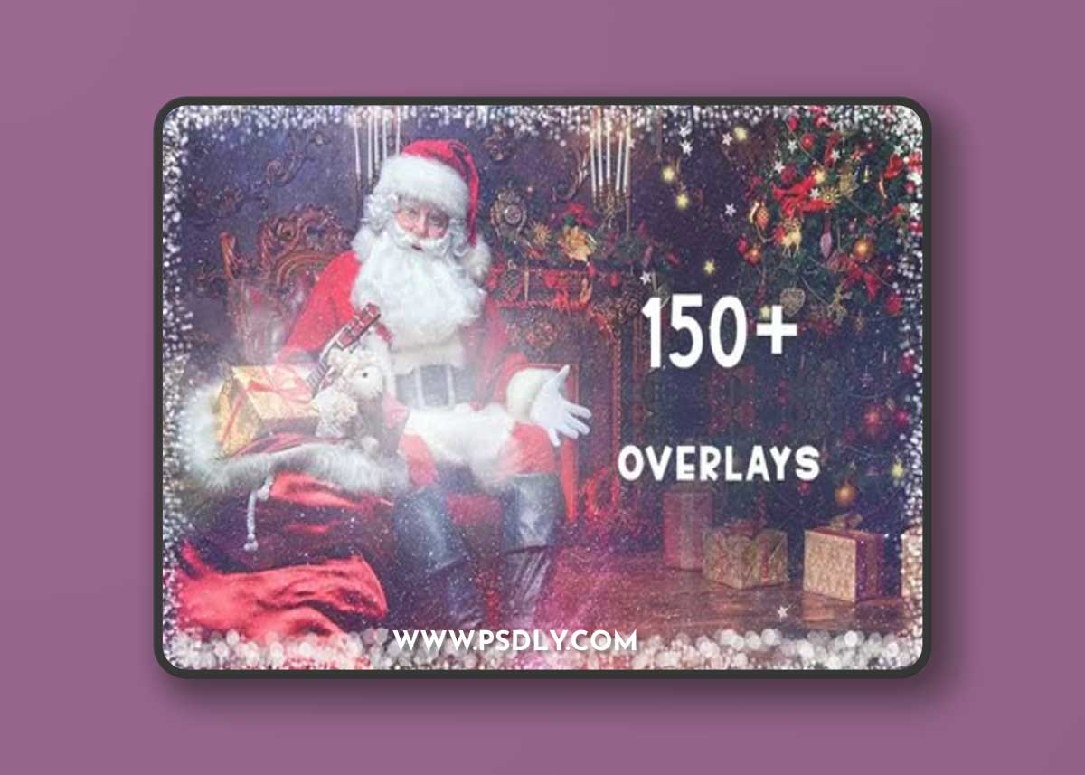 150+ Holiday Overlays Collection for Photoshop