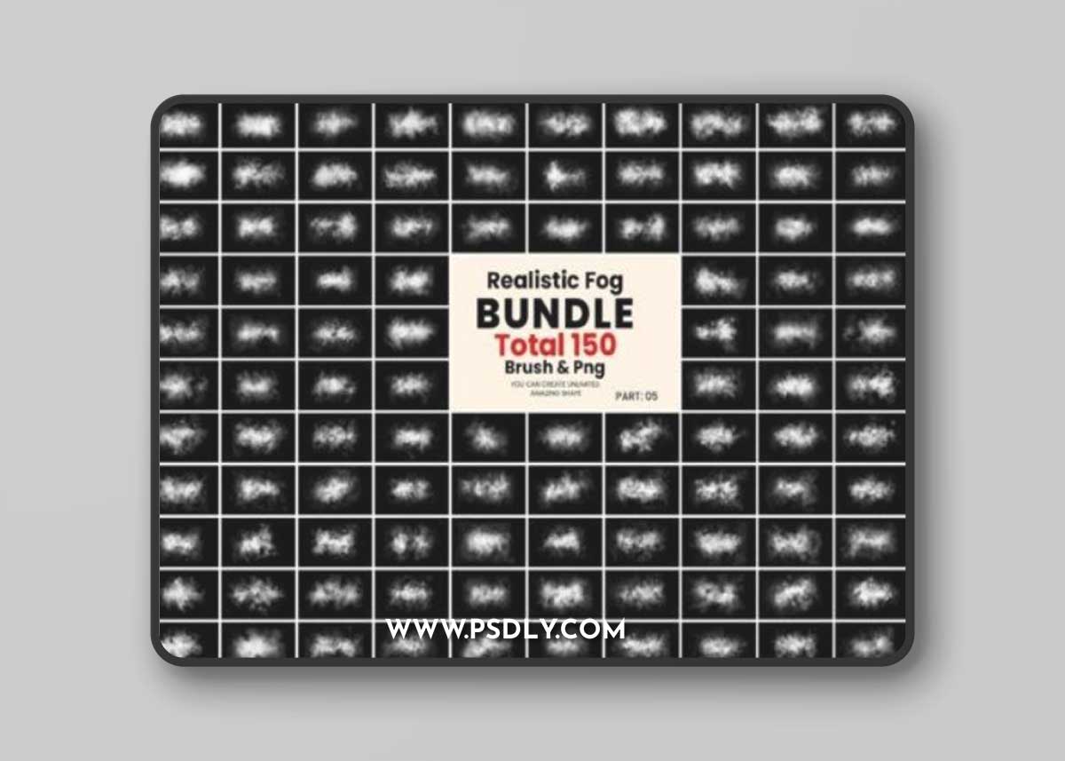 150 Photoshop Fog Brush & Png Bundle