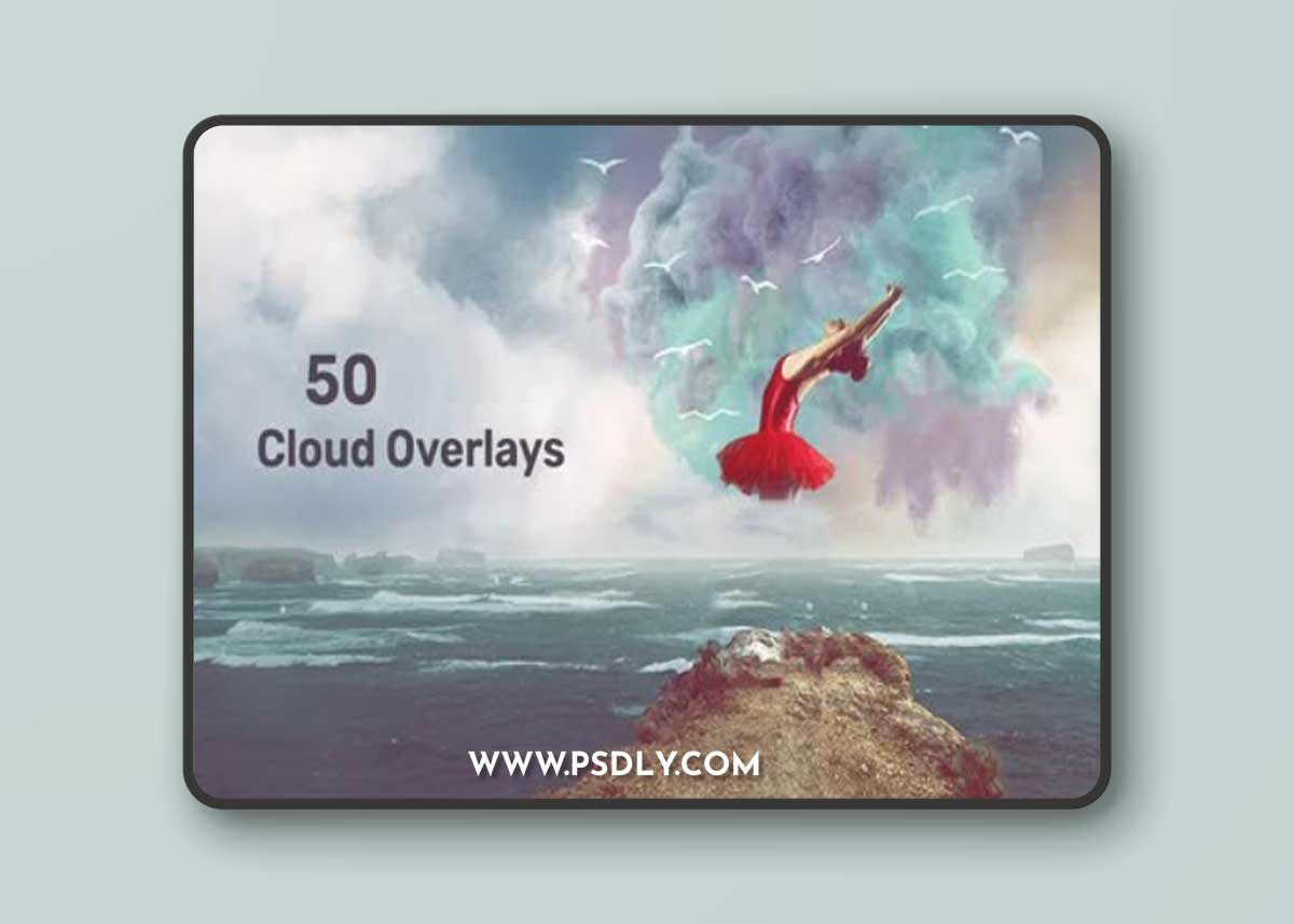 50 Cloud Overlays Collection for Photoshop