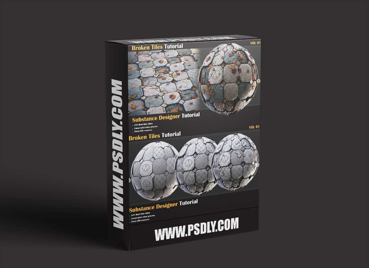 Artstation - Broken Tiles Tutorial - VOL 01